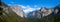 Panoramic view of El Capitan at Tunnel View.