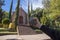 Panoramic view of the Emperor Maximilian Memorial Chapel located on the Hill of Bells (Cerro de Las Campanas) in Santiago de Quer