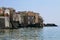 Panoramic view of Erbalunga, charming seaside village in Cap Corse, Corsica, France.