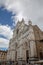 Panoramic view of exterior of Basilica di Santa Croce
