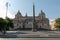 Panoramic view of exterior of the Basilica di Santa Maria Maggiore