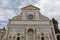 Panoramic view of exterior of Basilica of Santa Maria Novella