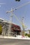 Panoramic view of the exterior of the Santiago BernabÃ©u. Interior of the Santiago BernabÃ©u stadium in full construction