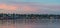Panoramic view of the famous harbor front of Lunenburg during Ta