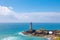 panoramic view of the famous le petit minou lighthouse located in a scenic area of brittany