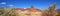 Panoramic view of famous Mexican Hat