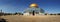 Panoramic view of famous mosque in Jerusalem.