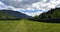 Panoramic View of a Farmland Pasture in the Lakes District