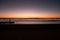 Panoramic view of faro beach and railroad