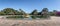 Panoramic view of Farroupilha Park or Redencao Park fountain in - Porto Alegre, Rio Grande do Sul, Brazil