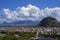 Panoramic view of favela in Rio de Janeiro