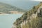 Panoramic view of the Fiastra Lake