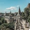 Panoramic view of Fisherman`s Bastion, Budapest, Hungary