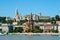 Panoramic view of Fishermen\'s bastion in Budapest