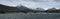 Panoramic View of Fishing Boats Harbor In Alaska