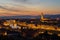 Panoramic view of Florence from Piazzale Michelangelo, Italy