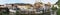 Panoramic view of Foix - Ariege - France