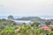 Panoramic view on the fort duvernette rock Saint Vincent and the Grenadines