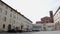 Panoramic view in front of the Ducal Palace of Lucca, Tuscany