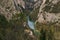 Panoramic view of Furlo gorge, marches