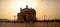 Panoramic view of Gateway of India, the famous landmark monument of Mumbai at sunrise