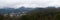 Panoramic view of Gatlinburg in Tennessee