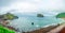 Panoramic view Gaztelugatxe. Spain. Basque Country . Beautiful