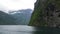 Panoramic view of Geiranger fjord