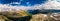 Panoramic view of Geirangerfjord and mountains, Dalsnibba viewpoint, Norway