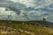 Panoramic view of the glacial cirques known as Snowy Pits.A remoted building on Polish-Czech border in Krkonose,Giant