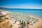 Panoramic view of Golden Sands beach, Bulgaria.