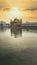 Panoramic view of Golden Temple in Amritsar, Punjab, India