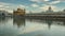 Panoramic view of Golden Temple in Amritsar, Punjab, India