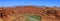 Panoramic view of Goose neck over look in Canyon lands national park