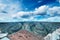 Panoramic view of Gooseneck State Park and Colorado river on a summer day