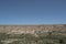 Panoramic view of Gorafe with badlands mountains a sunny day, Granada, Spain