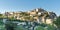 Panoramic view of Gordes city unesco village in France