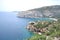 Panoramic view of a gorgeous beach in Greece