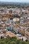 Panoramic view of Granada from Alhambra