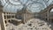 Panoramic view of Grand Palais in Paris. Grand palais has more than mln visitors per year, no people