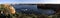 Panoramic view from Great Ocean Road in the early morning, Victoria, Australia