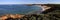 Panoramic view from Great Ocean Road in the early morning, Victoria, Australia