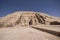 Panoramic view of Great Temple of Ramses II in Abu Simbel, Egypt
