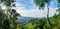 Panoramic view of green forest in the mountain, Ella, Sri Lanka.