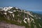 Panoramic view on green slopes around Mount Kurodake