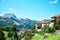 Panoramic view of Gruyere, Switzerland