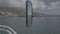 Panoramic view of the gulf of Elounda with Spinalonga island Crete, Cruise Greece Coast Inspirational Landscape, mirror