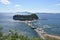 Panoramic view of the Gulf of Naples from the Posillipo hill, Italy.