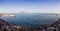 Panoramic view of Gulf of Napoli and Mount Vesuvius in Naples ci