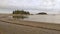 Panoramic view of the Gulf of St. Lawerence river on cloudy day